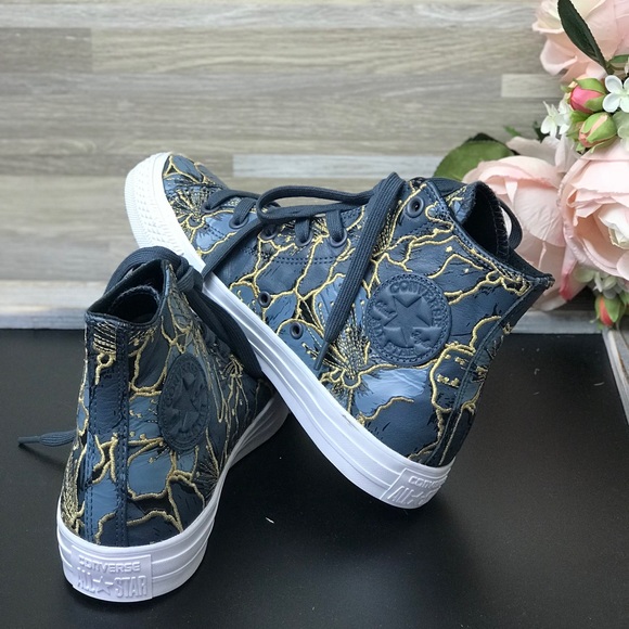 NWT Converse  Ctas || Black Sharkskin WMNS AUTHENT - Picture 4 of 8